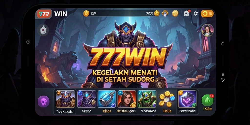 Tampilan gameplay menyeramkan dengan makhluk horor yang mengintai.