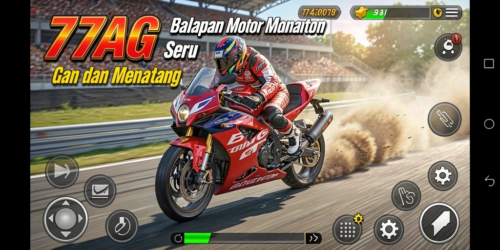 Gameplay seru balapan motor di 77AG dengan visual menawan.