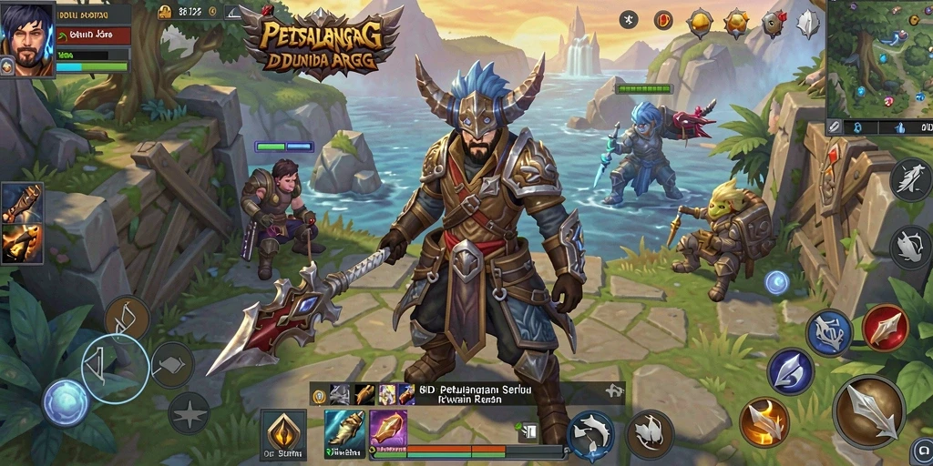 Tampilan seru gameplay ARPG dalam 8ID dengan aksi yang menegangkan.