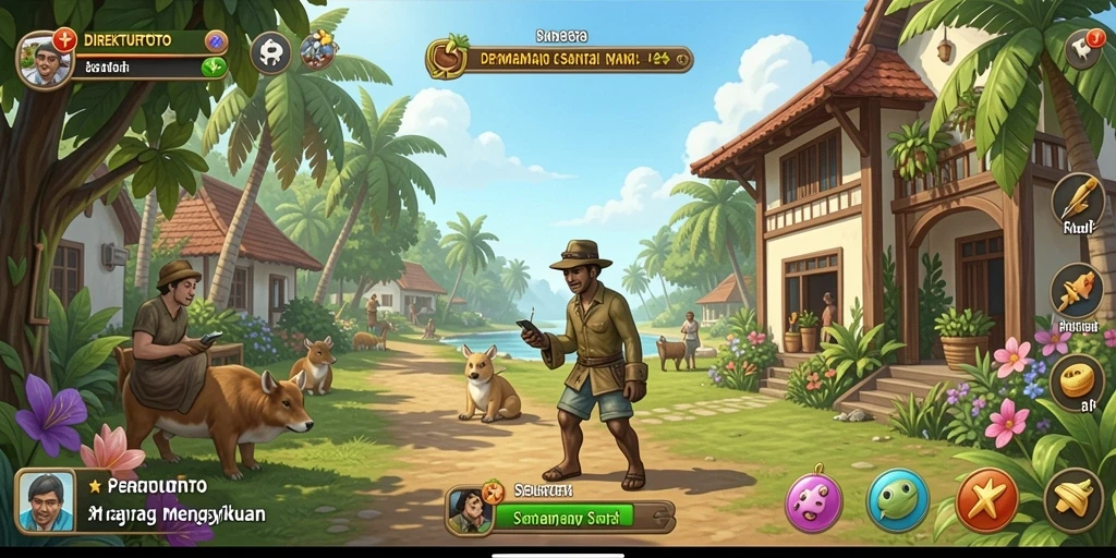 Tampilan seru dari gameplay DIREKTURTOTO yang penuh tantangan.