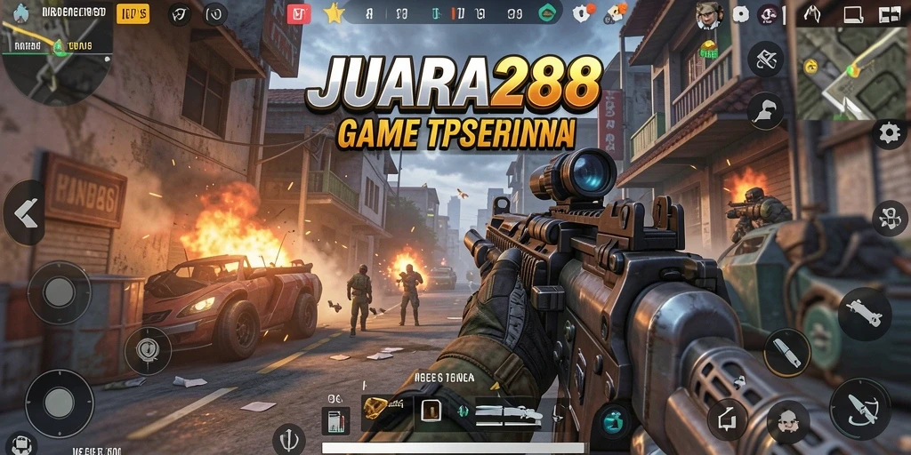 Tampilan gameplay seru JUARA288 dalam aksi TPS.