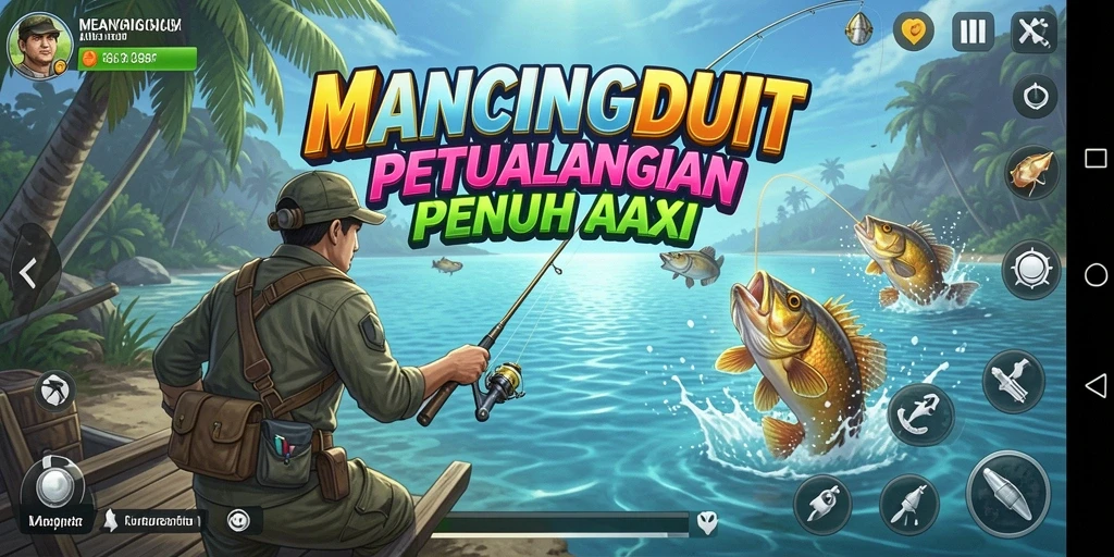 Tampilan mendebarkan saat menangkap ikan raksasa di MANCINGDUIT.