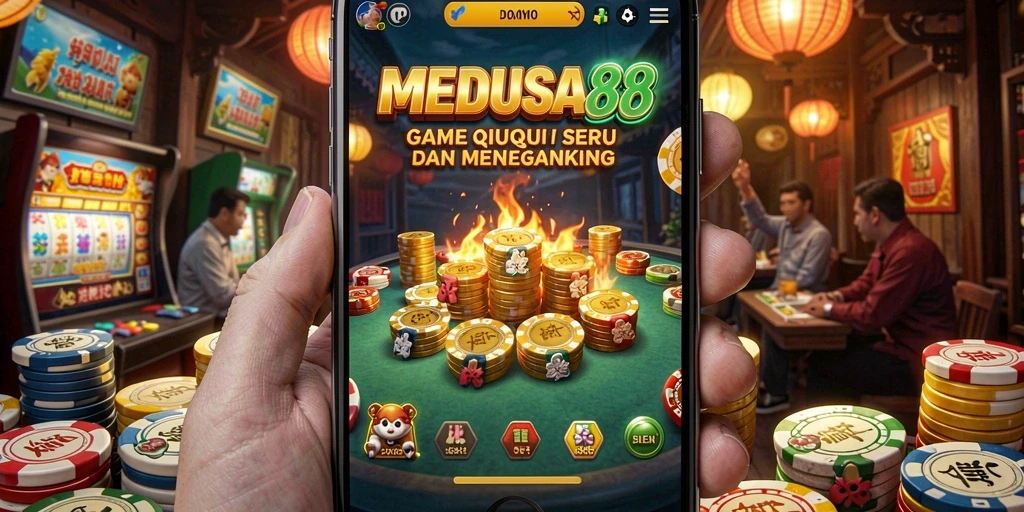 Screenshot gameplay MEDUSA88 menampilkan aksi seru QiuQiu.