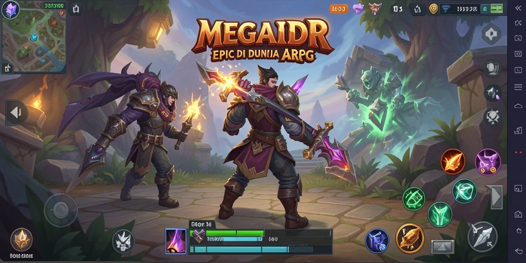Tampilan gameplay <strong>MEGAIDR</strong> yang dinamis dan penuh aksi.