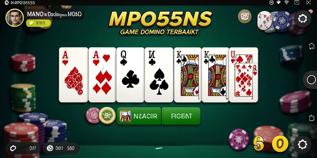 Tampilan gameplay menarik dari MPO555 dengan berbagai mode Domino.