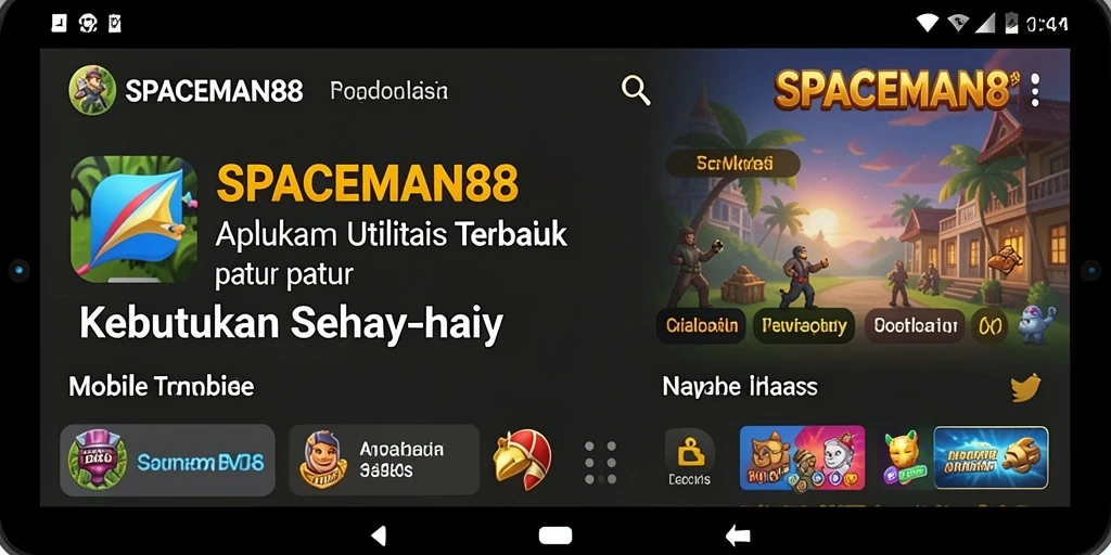Tampilan antarmuka SPACEMAN88 yang user-friendly untuk kebutuhan Utility.