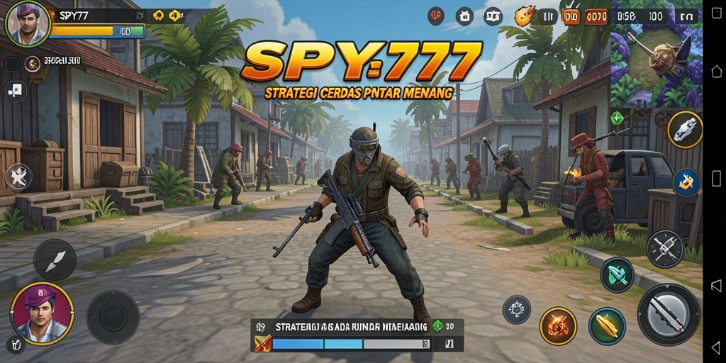 Tampilan dinamis dari gameplay SPY77 yang penuh strategi.