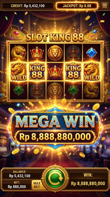 Tampilan utama aplikasi king88 yang memudahkan navigasi.